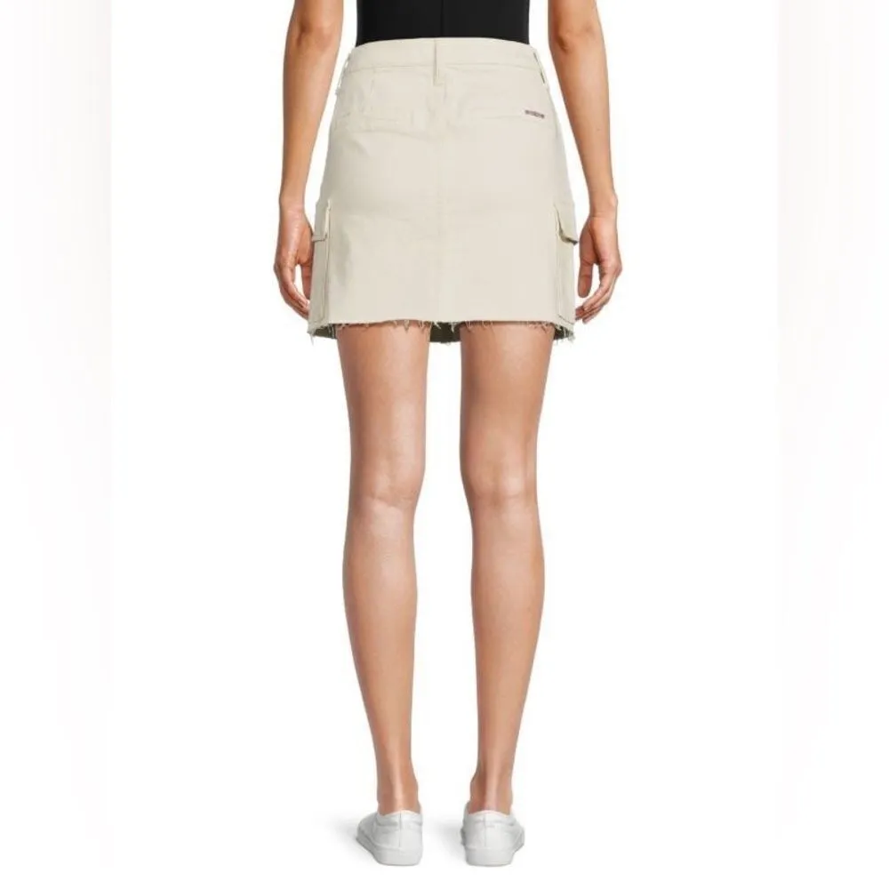 HUDSON JEANS Cargo Mini Skirt in ecru/beige size 29 NWOT - Image 2