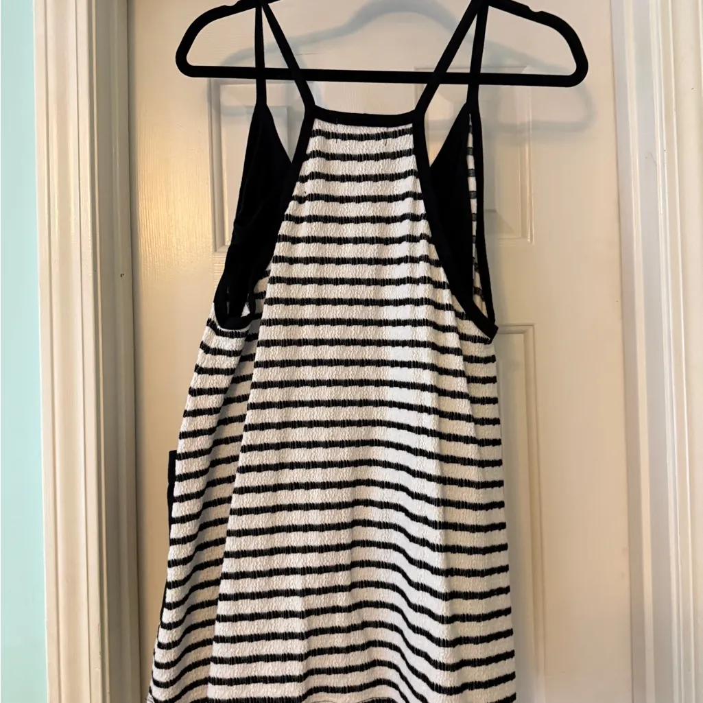 BUCKETLIST Monochrome Striped romper Black - Image 3