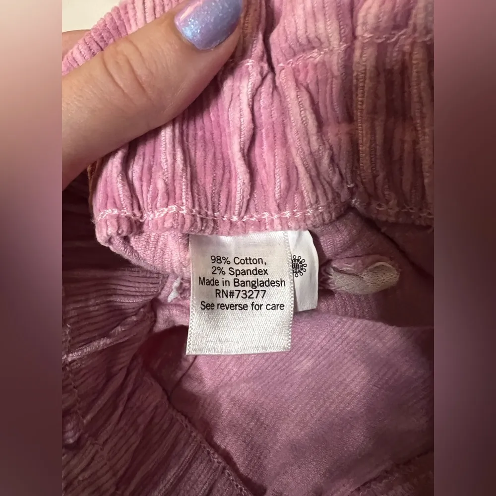 SO Goods For Life Pink Corduroy High Waisted Shorts - Image 5