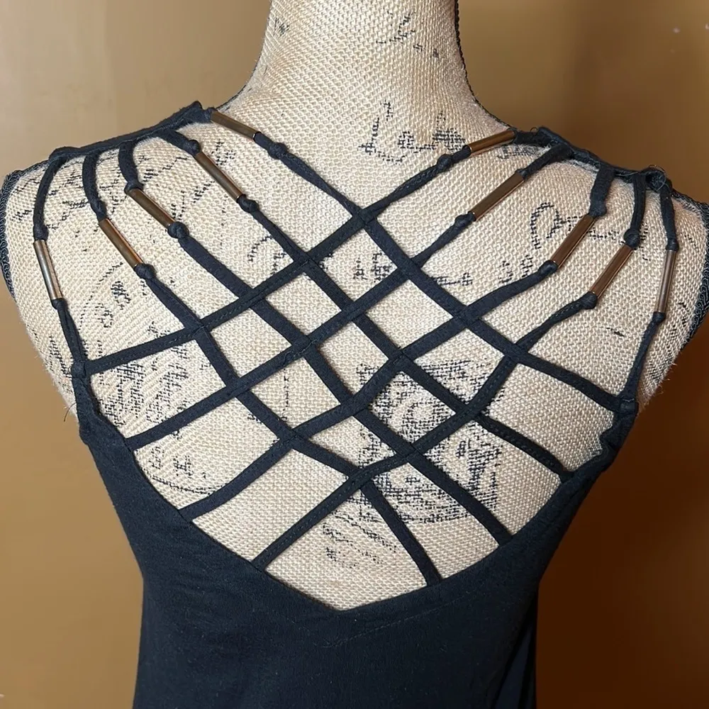 Beach Break Black Cover Up Dress Size XS - Image 3