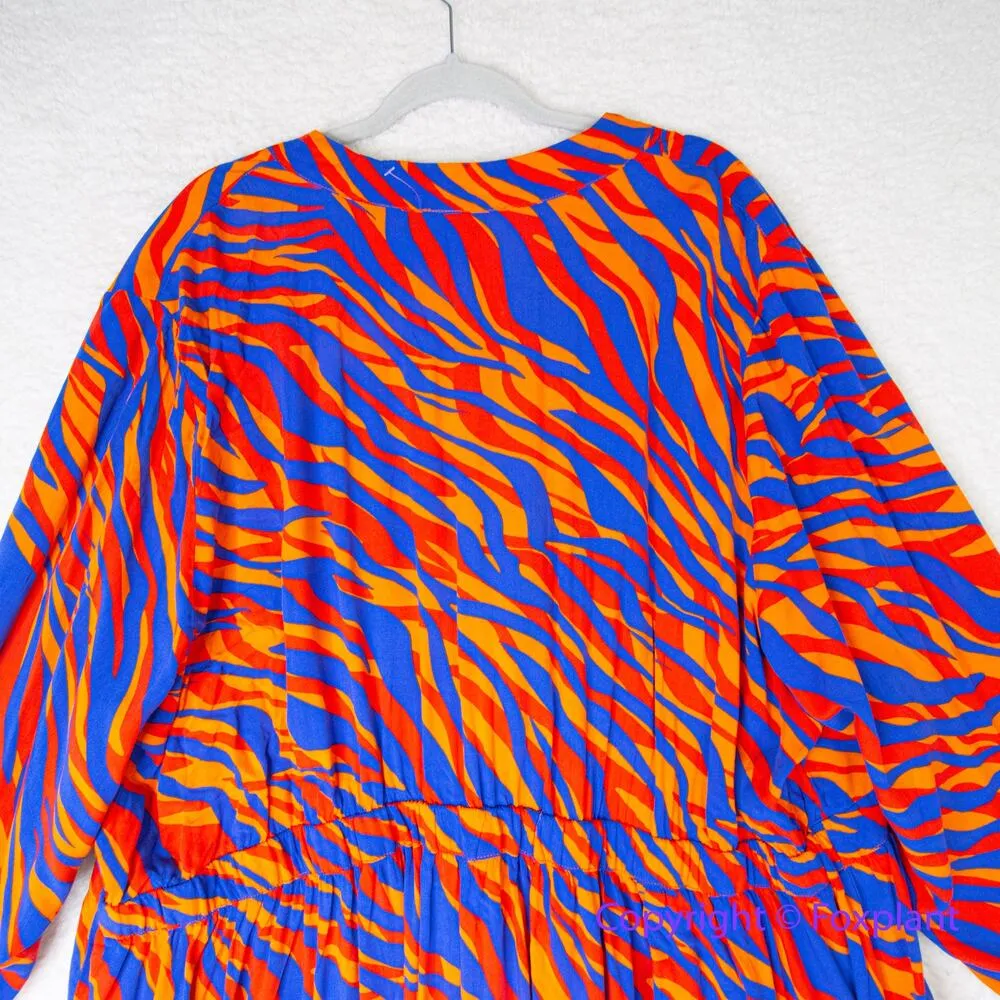 ELOQUII Tie Front Ruffle Hem long sleeve Mini Dress - LIZZO wore on SNL, size 28 - Image 13