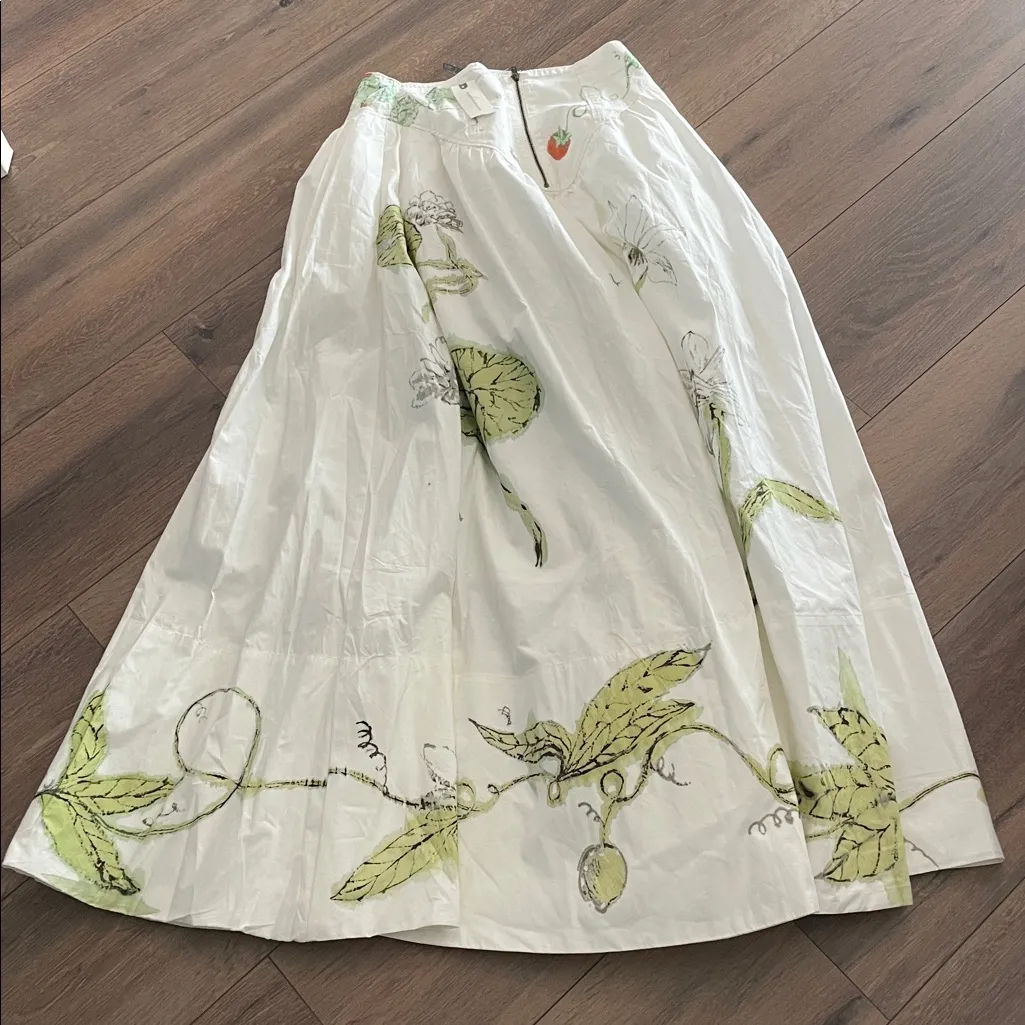 Swan Gossip x Anthropologie Basque Waist Maxi Skirt - Image 7