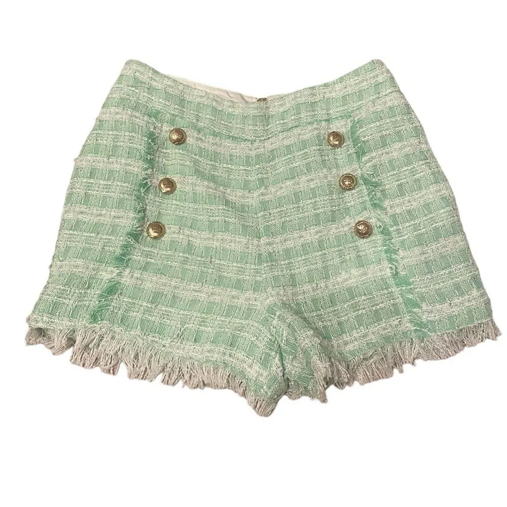 NWT Walter Baker Mint Tweed Adrian Short - Size 8 - Image 6