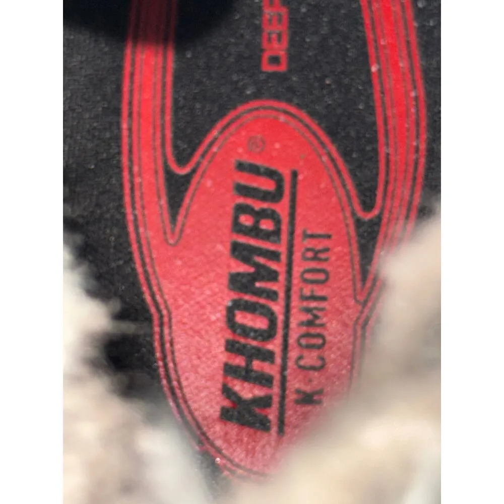 KHOMBU Ashlyn FAUX FUR Trimmed WATERPROOF WINTER Ankle BOOTS 10M, Black Womens - Image 9