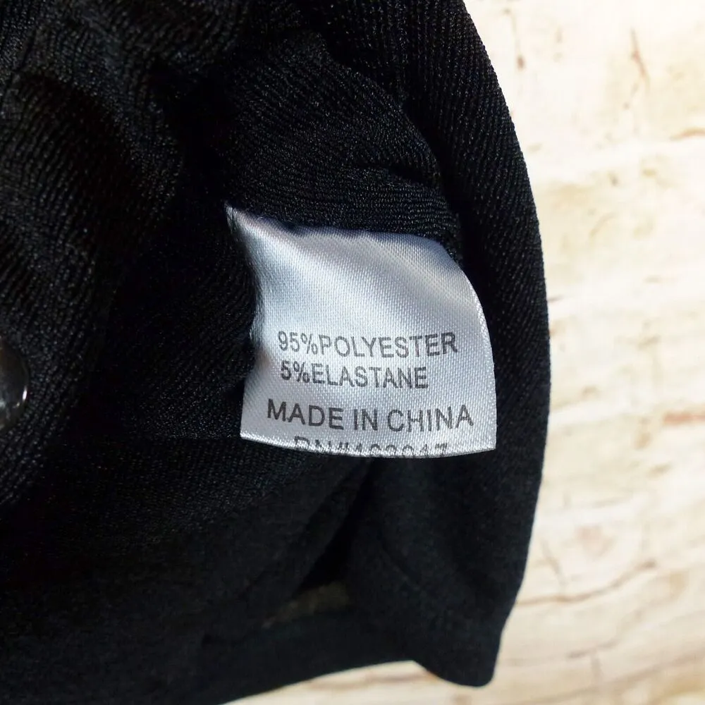 Princess Polly Elody Dress Women US 4 S Black Mini Button Stretch Bodycon Goth - Image 12