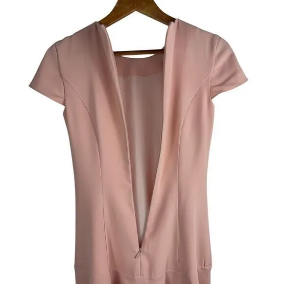 Amanda Uprichard P / XS Hudson Dress Dusty Rose Light Pink‎ Mini Fit & Flare - Image 6