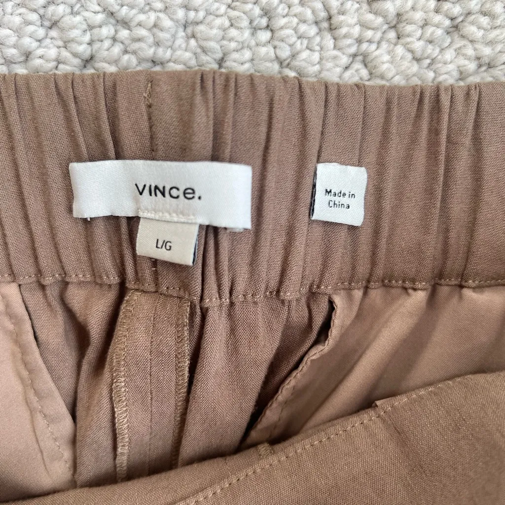 Vince linen blend wide leg pants size large‎ - Image 4