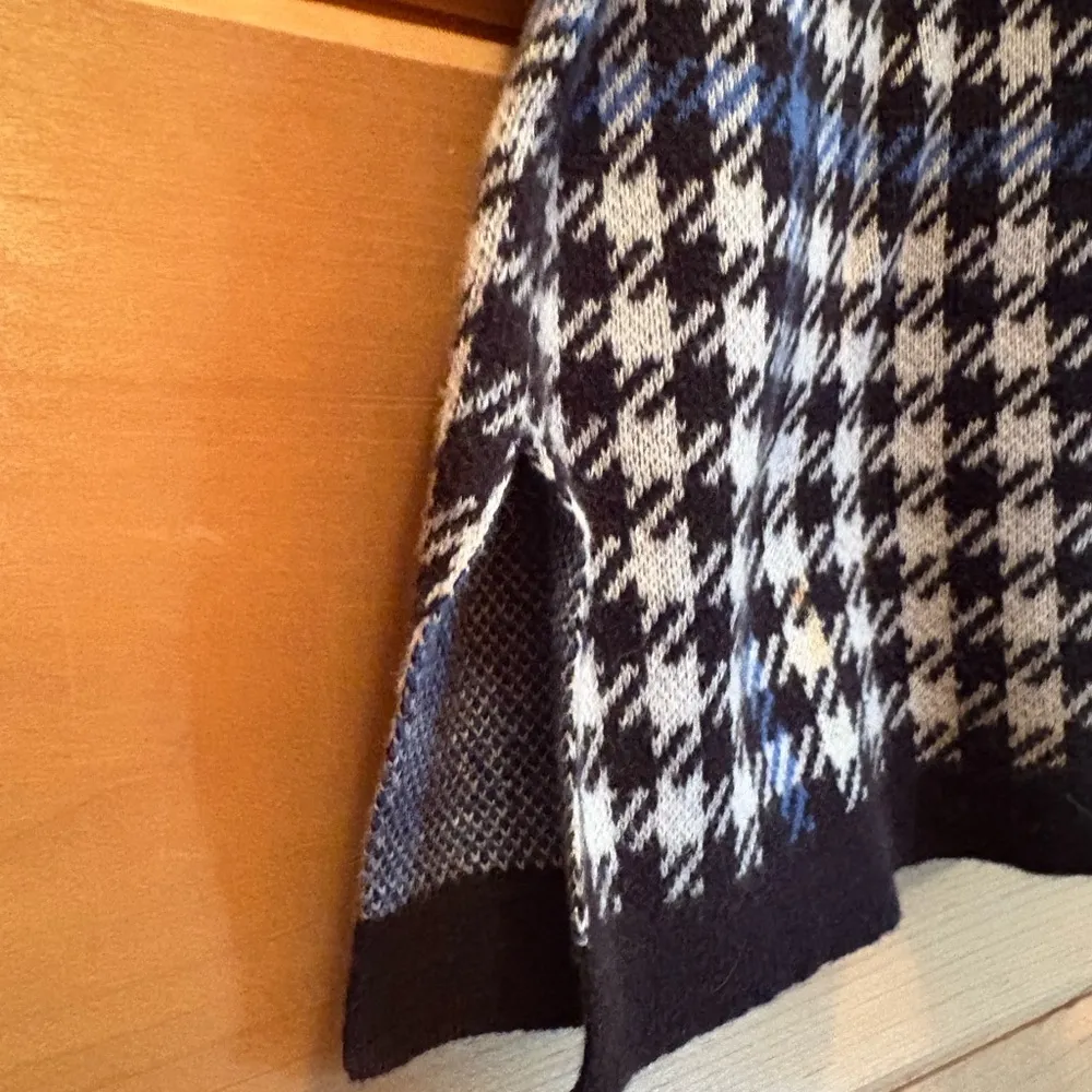 Crown & Ivy Blue, Black and White Turtleneck Sweater - Image 3