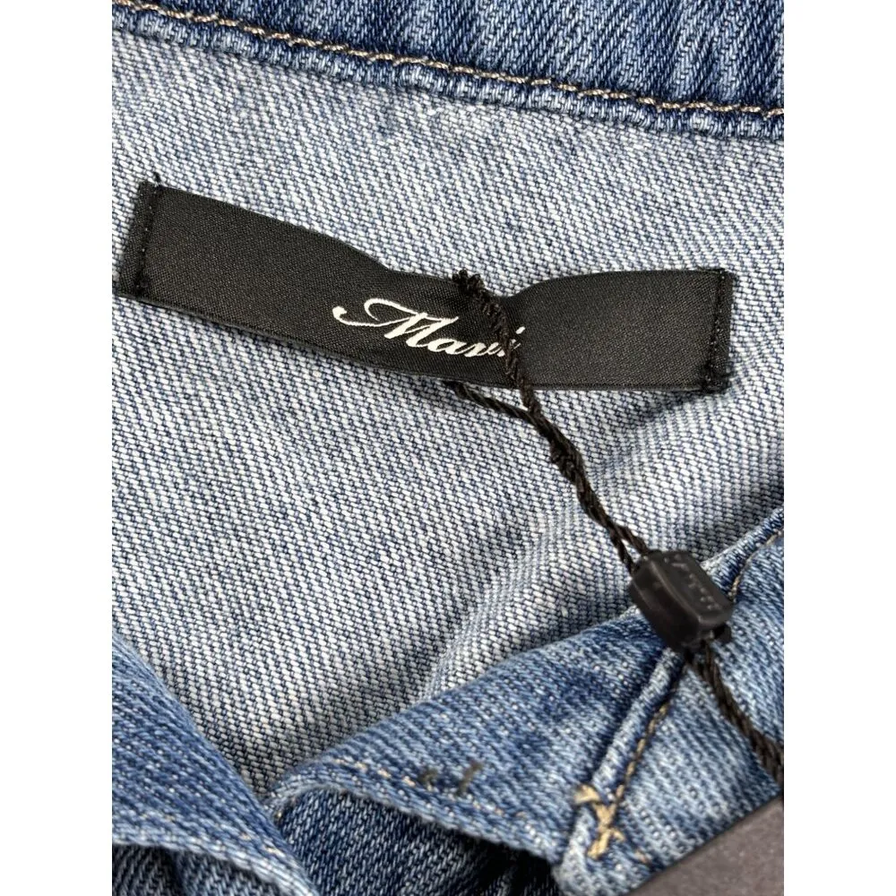 Mavi Shirt Dress Mercy Mid Summer Denim Pockets Womens XL NWT Blue - Image 3