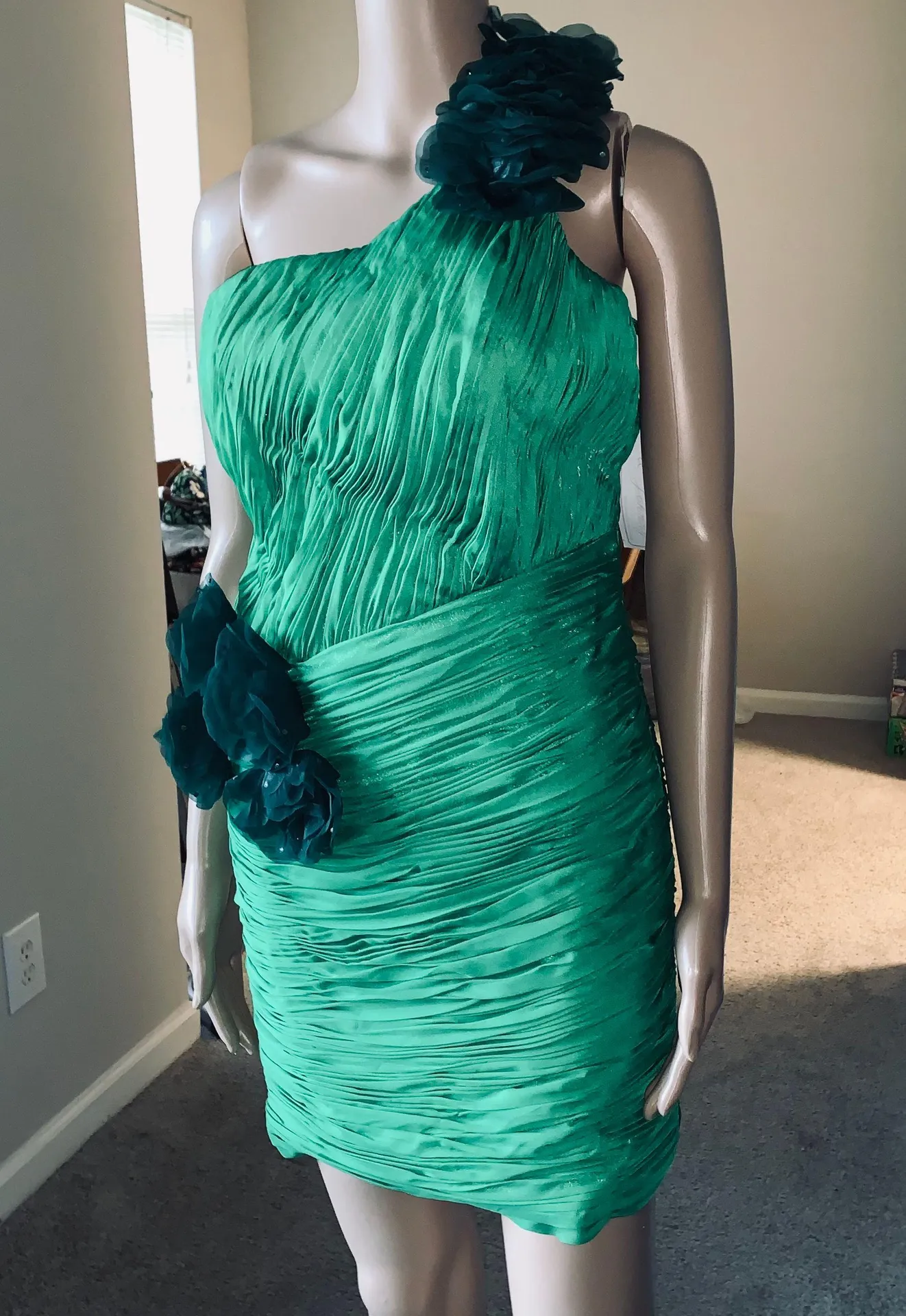 one shoulder mini dress - Image 2