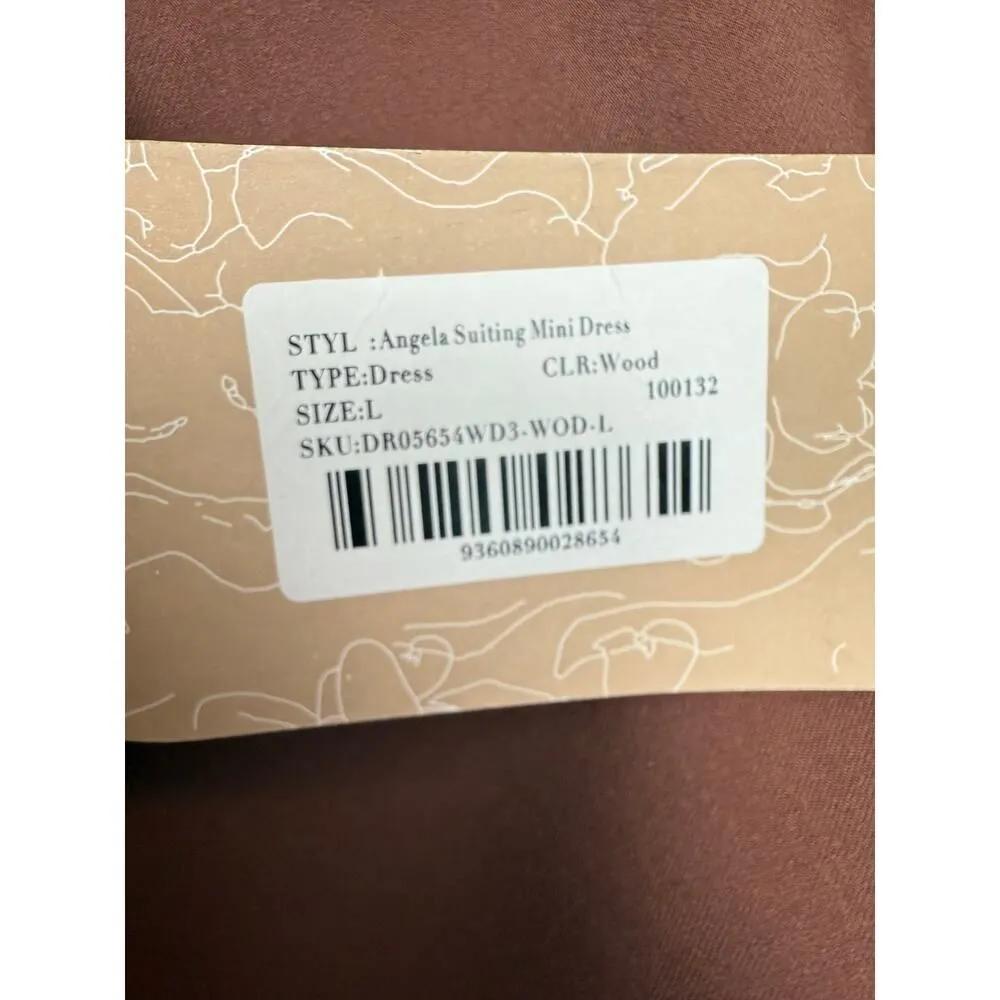 Meshki Angela Suiting Mini Dress NWT Sz. L - Image 8