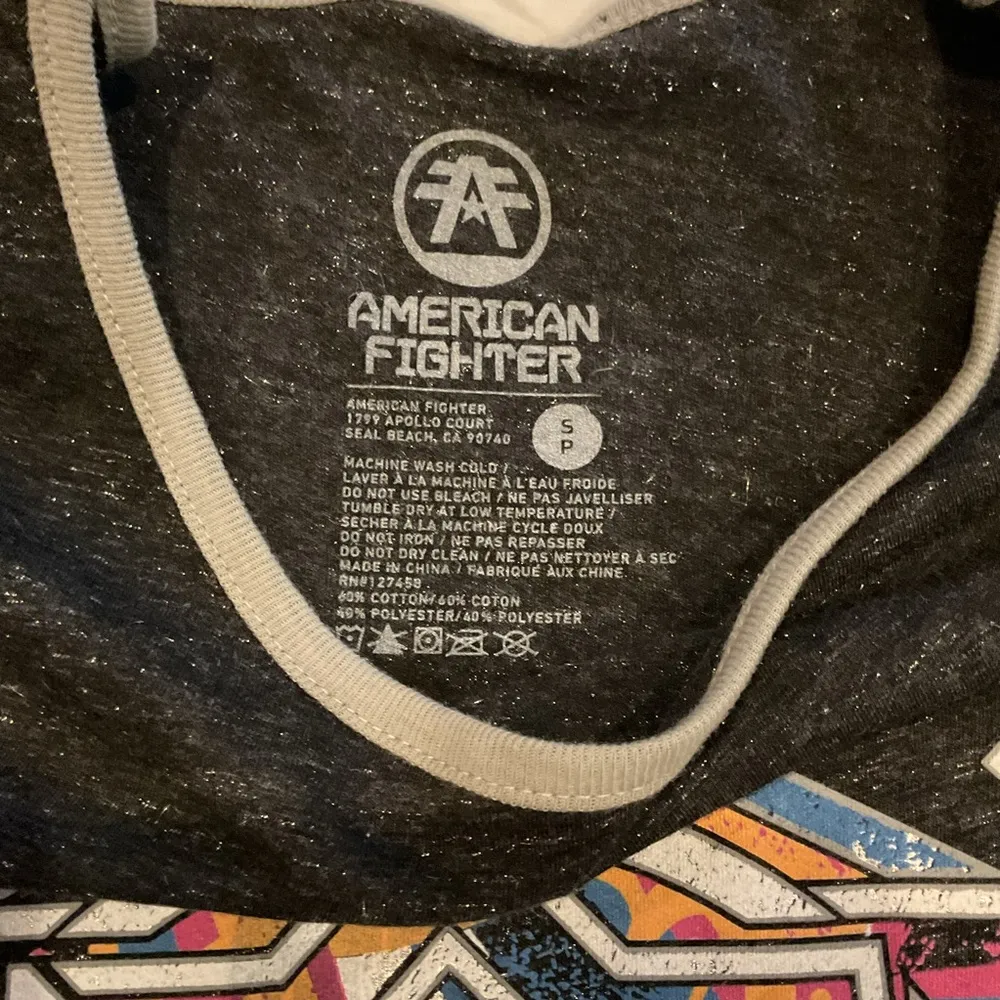 American Fighter Black and Gray Long Sleeve Tee - Image 2