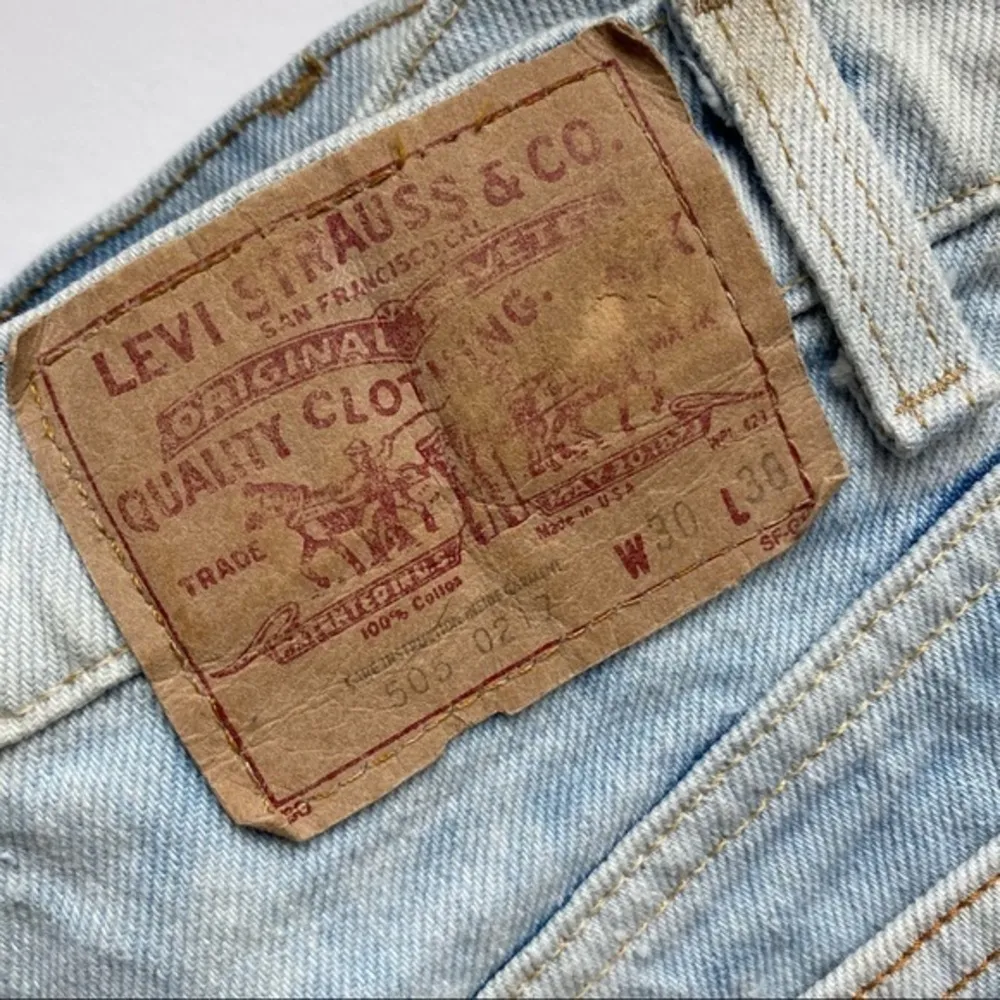 Levi’s • Orange Tab 505 Acid Washed Jeans High Rise 1984-1985 Vintage - Image 10