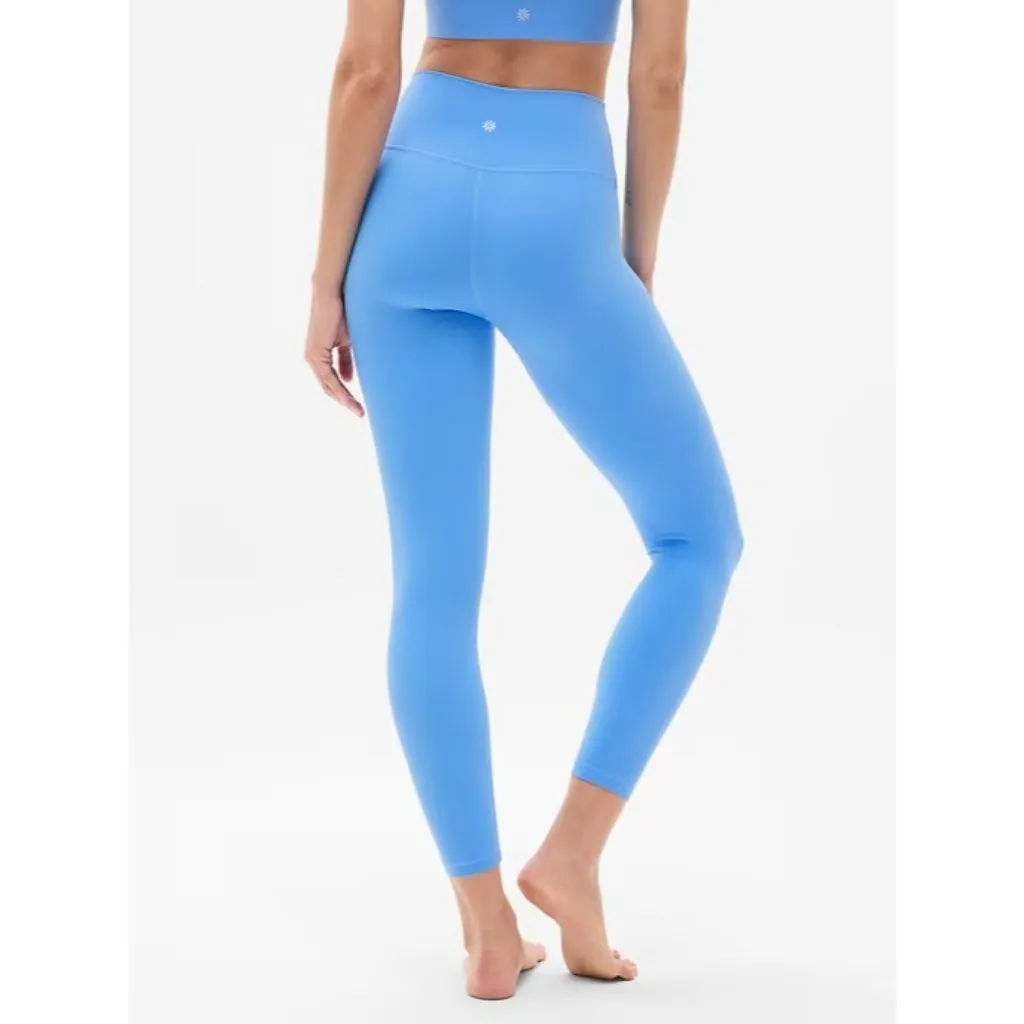 New Athleta M Transcend 7/8 Leggings Cornflower Blue Medium - Image 3