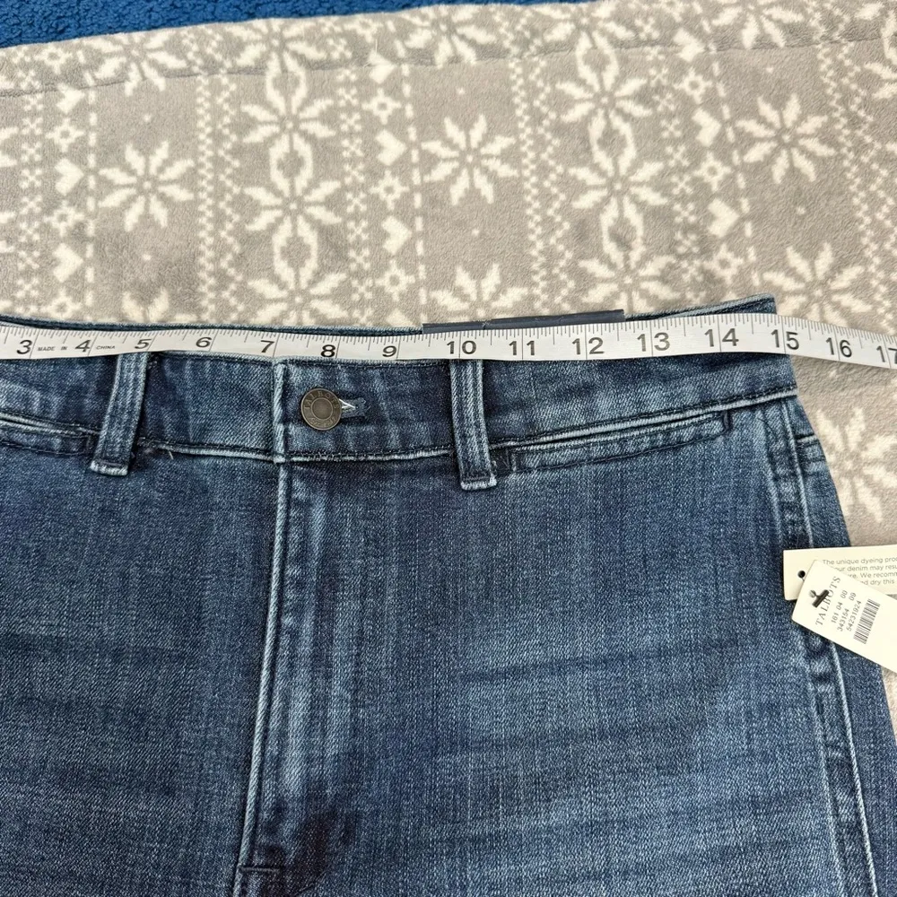 NWT Talbots Flawless High Waist Flare Jeans In Nova Wash Blue Full Length Size 6 - Image 10