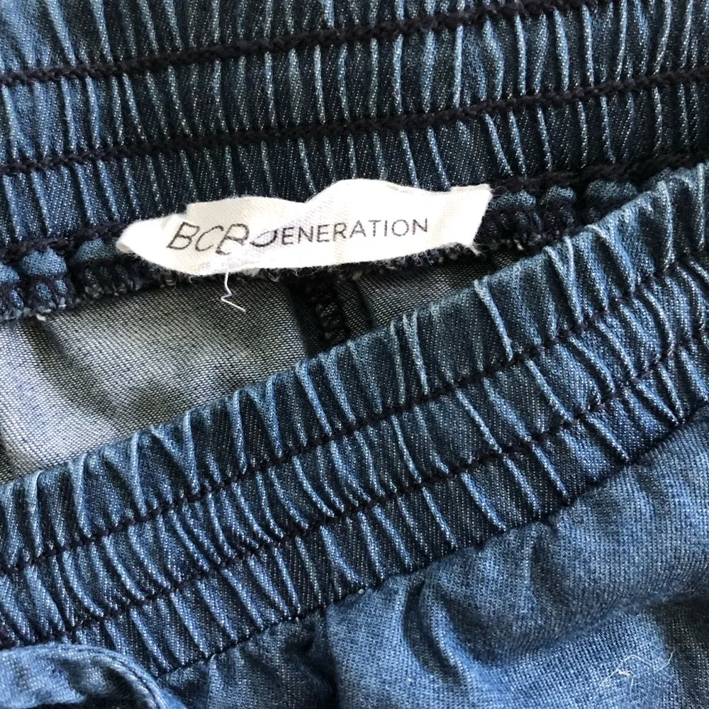 BCBGeneration Denim Chambray Drawstring Shorts - Image 7