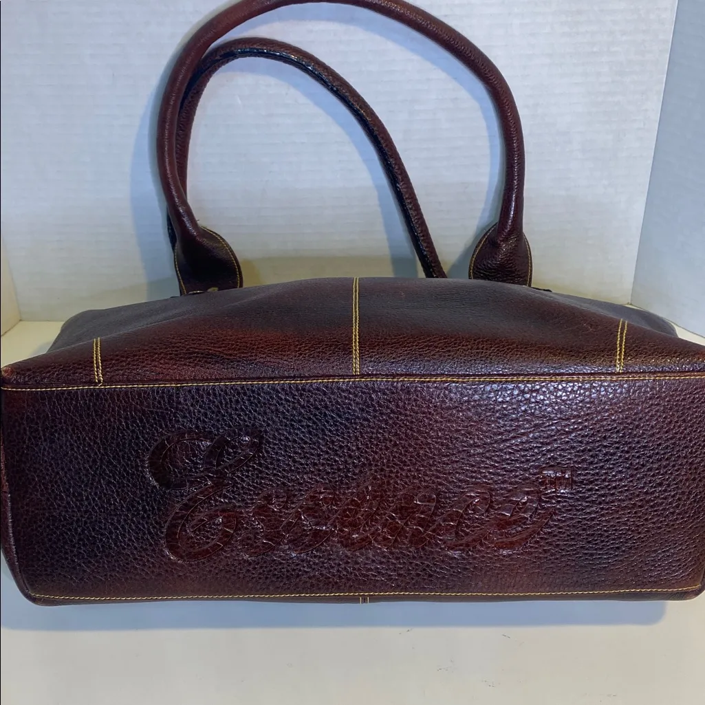 Essence Elegant Brown Leather Tote Bag - Image 5