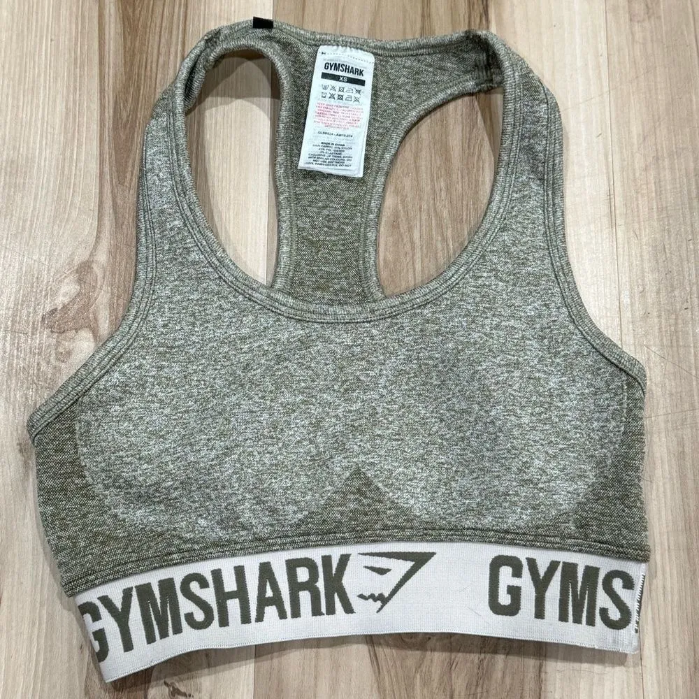 Gymshark Green Flex Athletic Sports Bra Women’s XS - Image 2