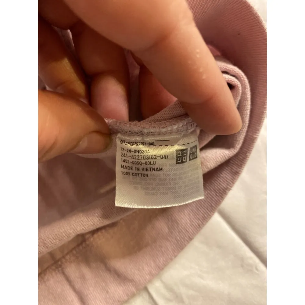 UNIQLO T-Shirt Boxy Fit Minimalist Light Pink M - Image 3