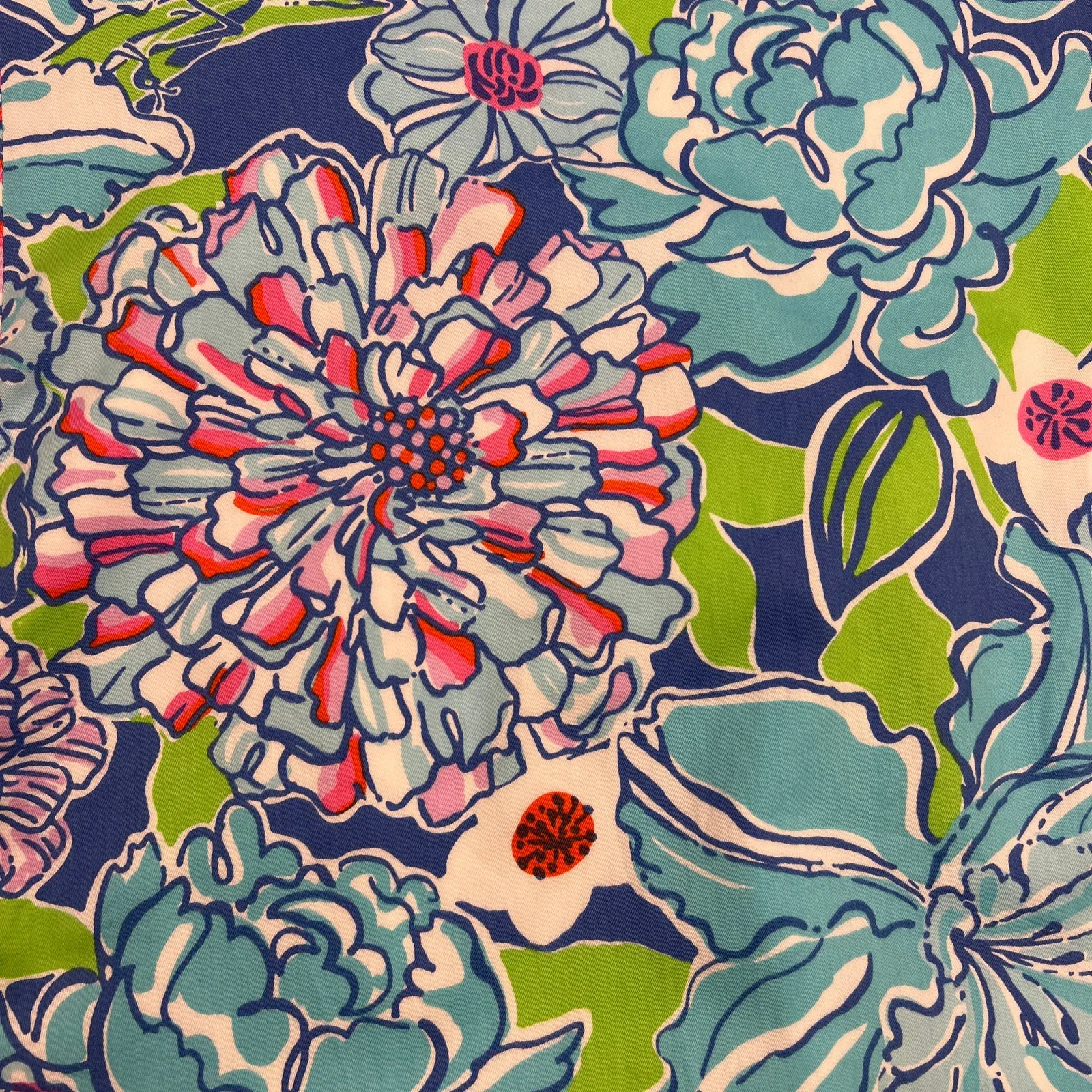 Lilly Pulitzer Allura May Flowers Floral Cap Sleeve Cotton Sheath Dress Size 4 - Image 8