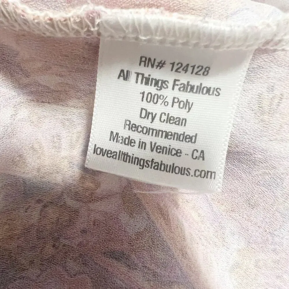 ALL THINGS FABULOUS Romper in Pink Carnival‎ size Small - Image 5