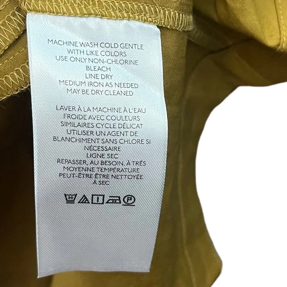 Anthropologie Puff Sleeved Mini Shirtdress Pleated Women’s Size US 12 New NWT - Image 10