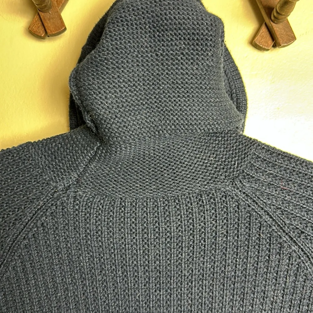 Athleta cowl neck merino wool blend sweater Size Xsmall Navy Blue - Image 10