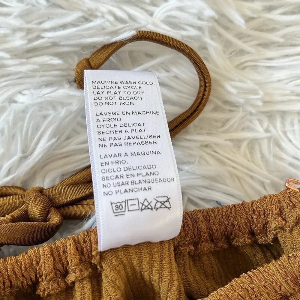 NEW GOOD AMERICAN ALWAYS FITS TINY TIES BOTTOM BRONZE BROWN001 SIZE 00/0 (XXS/S) - Image 7