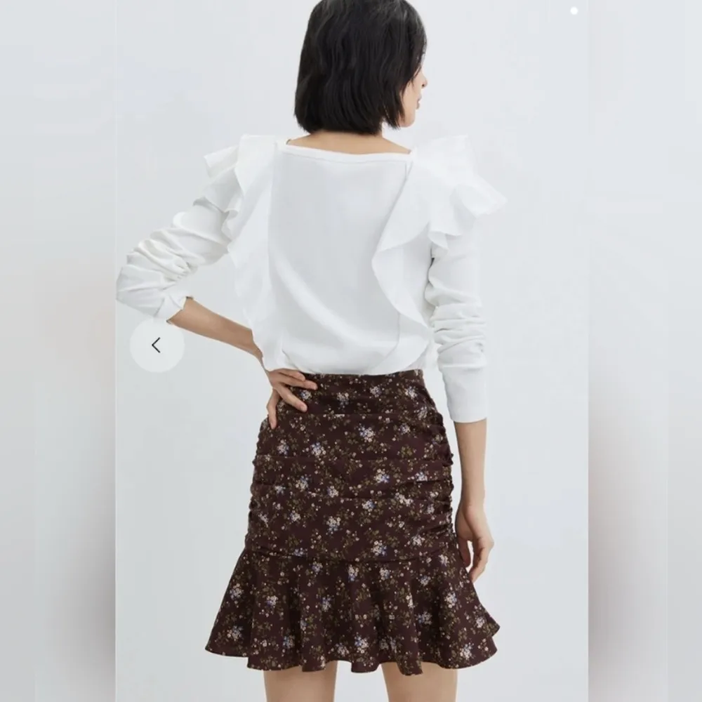 Veronica Beard Silk Taras Merlot Multi Floral Mini Skirt 6NWT - Image 5