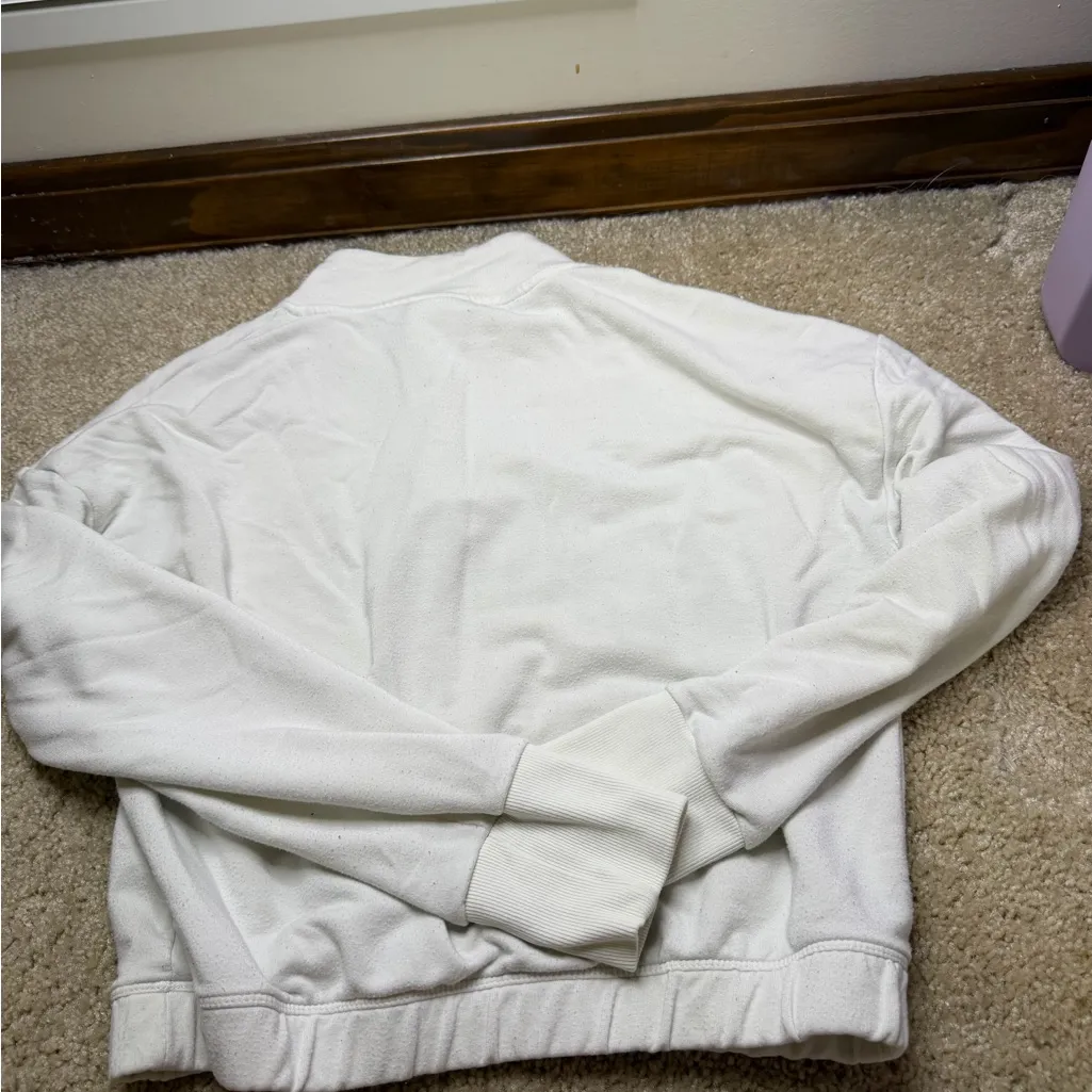 Gymshark Ivory Quarter-Zip Top - Image 3