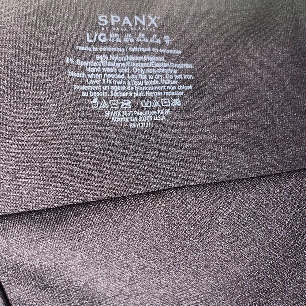 SPANX Women's Size  large Brown Croc Print Look at Me Now Seamless Leggings - Image 3