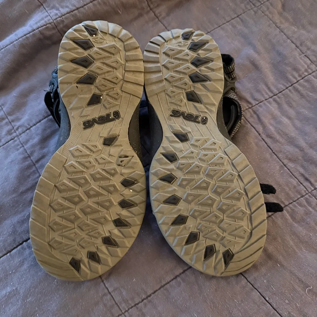 Teva  Black Adjustable Sandals - Image 3