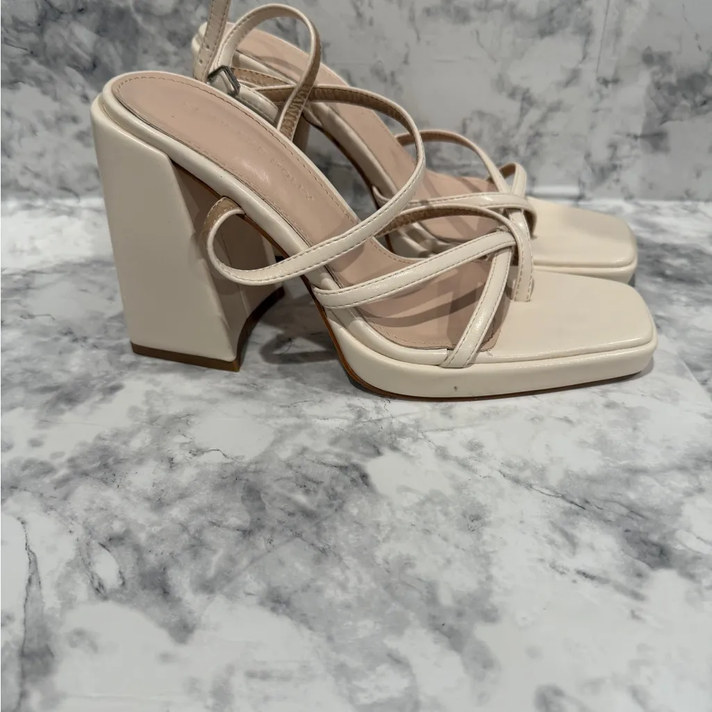 Princess Polly Cammie Heels Cream - Image 7