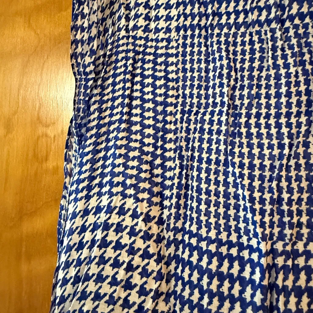 Talbots Geometric Abstract All-Over Print 100% Modal Lightweight Blue White NWT - Image 11