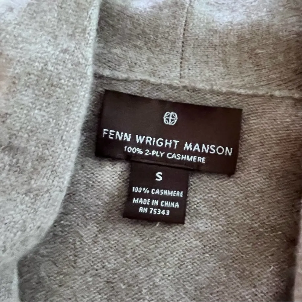 Fenn Wright Manson beige neutral cashmere cardigan size Small - Image 5