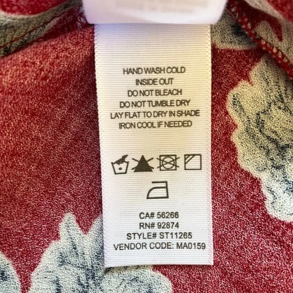 Revolve Splendid Off Shoulder Red/Blue Floral Top - XS‎ - Image 9