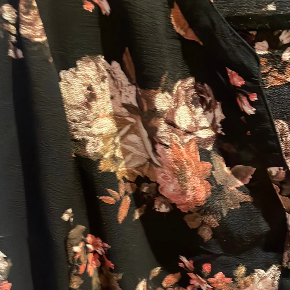 Christopher & Banks Black Floral Blouse - Image 3