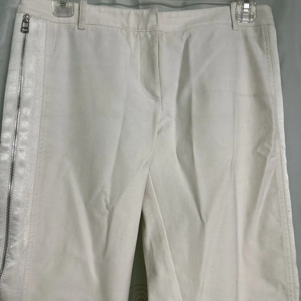 Robert Rodriguez  Winter White Side Zip Dress Pants. Size 2 - Image 3