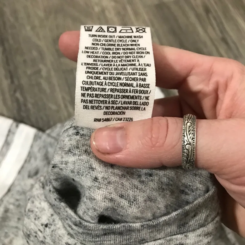 Victoria’s Secret PINK Grey T-Shirt; size small women’s - Image 7