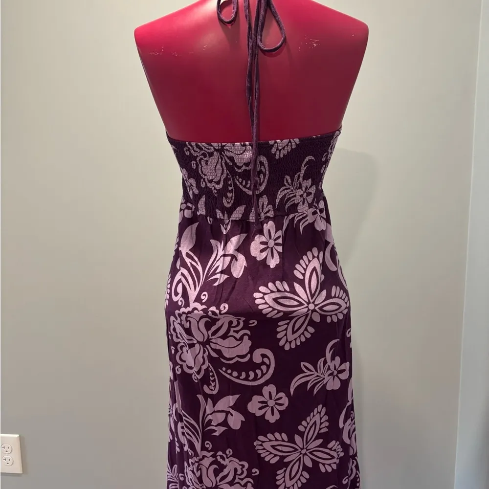H&M Purple Sleeveless Halter Dress - Image 4
