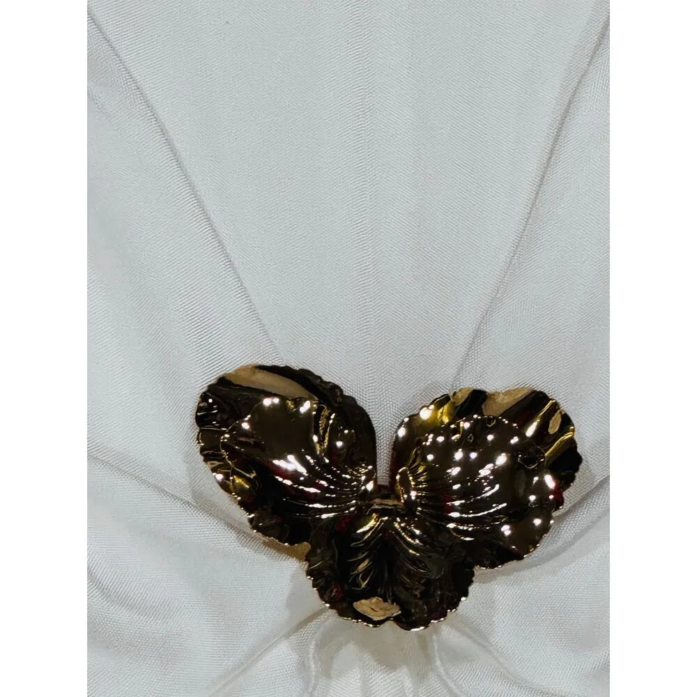 ET OCHS Ivory Laela embellished cutout stretch - Image 12