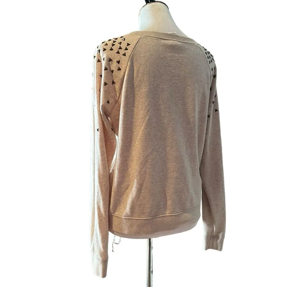 Victoria's Secret Studded Sweatshirt‎ Long Sleeve Size S Pullover Statement - Image 9