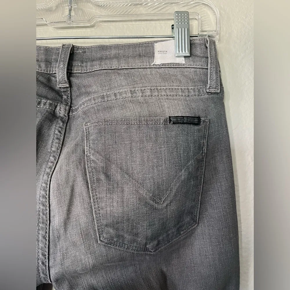 Hudson Krista Super Skinny Jeans in Gain Grey Women’s Size 25 - Image 7