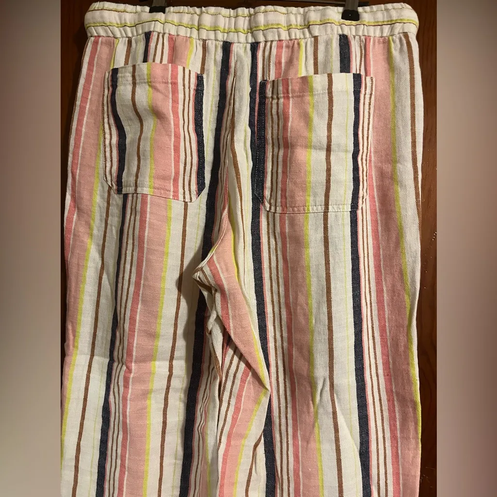 Cotton Striped Multicolor vacation Pants - Image 3