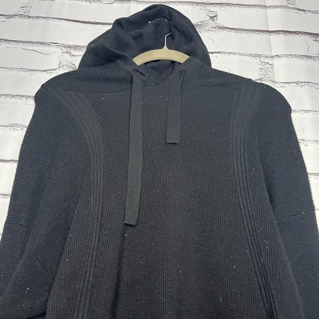 Cyrus Black Fleece Pullover Hoodie S Cozy Loungewear Soft Casual Top Knit Y2K - Image 6