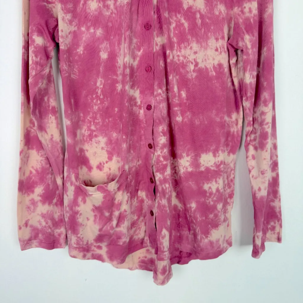 NWT LOGO by Lori Goldstein Marble Dye Cotton Modal Cardigan Size Medium M NEW - Image 3