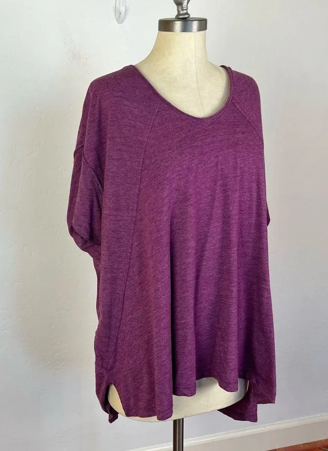 Free People Movement Plum Oversize V Neck Tunic - Image 2