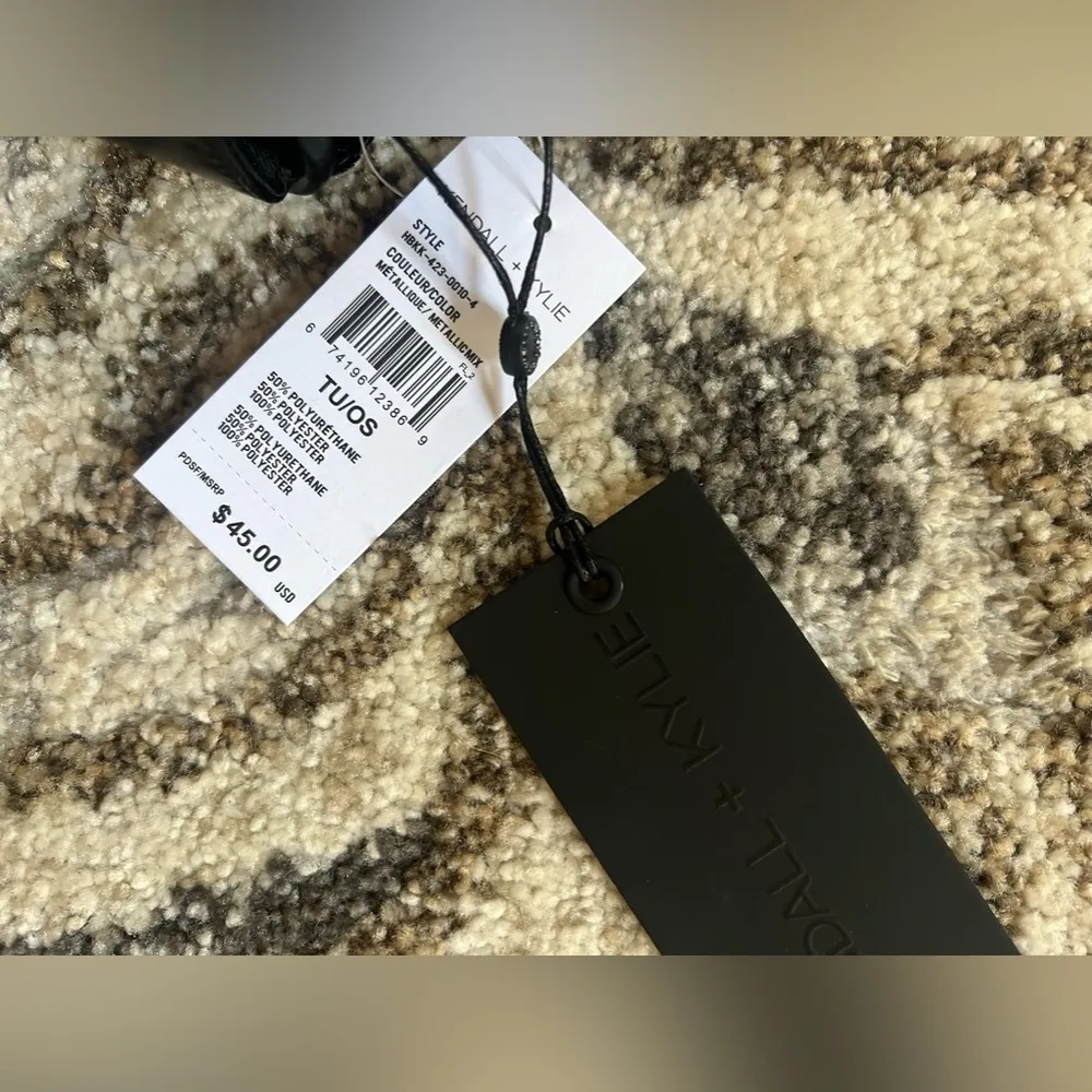 Kendall + Kylie Black Metallic Mix Purse - Image 4