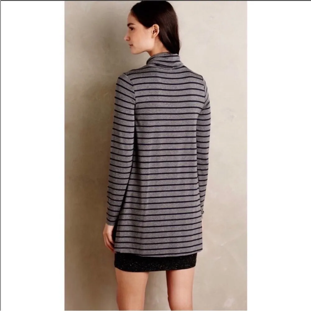 Bailey 44 Striped Turtleneck Dress with Contrast Sweater Lining, EUC, Small - Image 4
