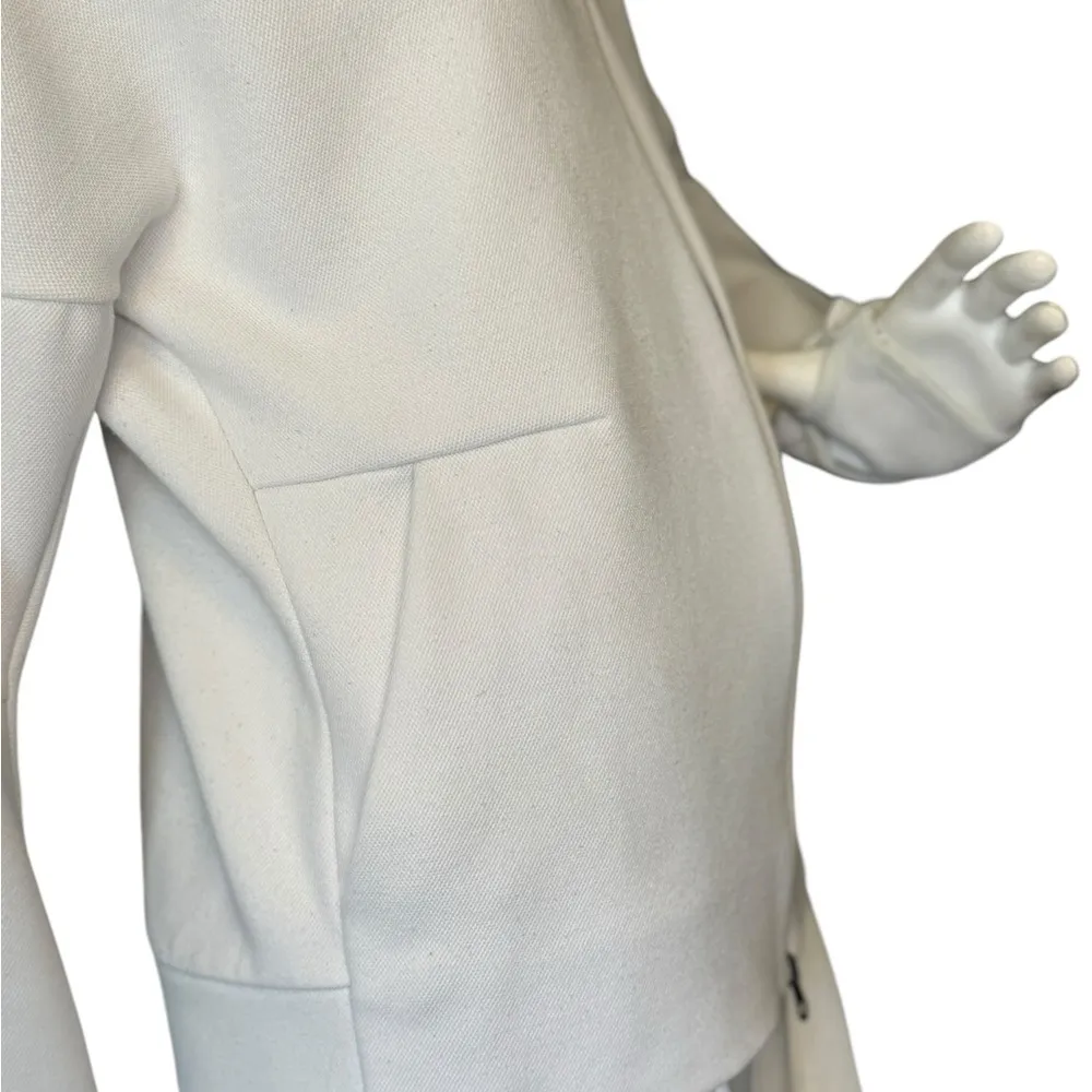 Adidas Women’s ZNE Jacket With Thumb Holes In White Color. - Image 6